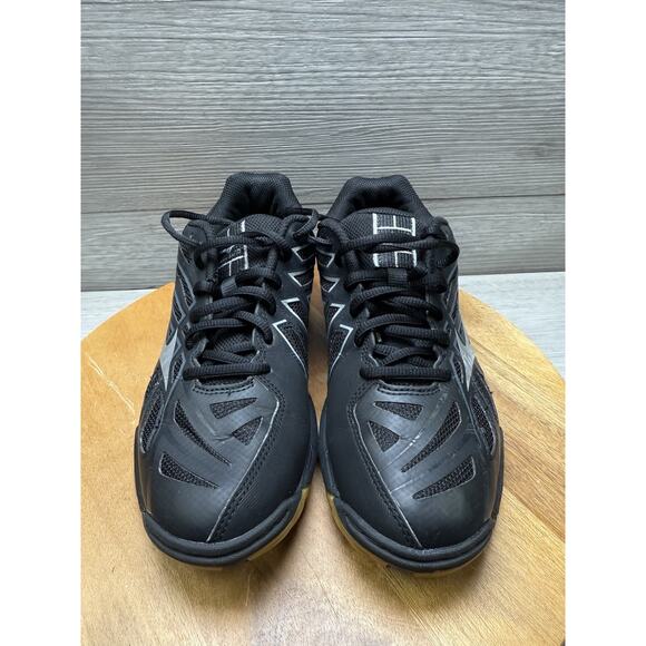 Mizuno Wave Women's Hurricane 3 Shoes Black w/ Silver Lace Up Size 8 - Picture 3 of 10